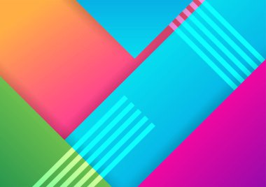 Modern şekil Soyut renkli geometrik kapak tasarımı arka planı