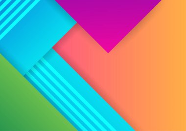 Modern şekil Soyut renkli geometrik kapak tasarımı arka planı