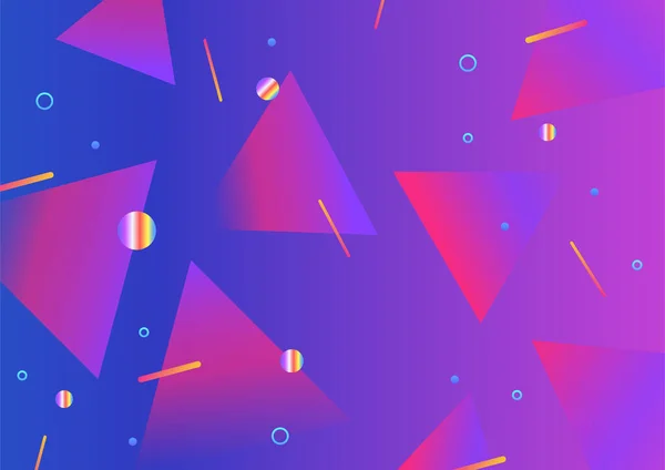 現代のグラデーション三角形紫抽象的なカラフルな幾何学的カバーデザイン背景 — ストックベクタ