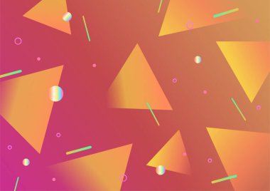 Modern renkli soyut geometrik arkaplan. Minimum modayı takip eden geometrik arka plan. Dinamik şekilli sunum başlığı slayt tasarım şablonu.