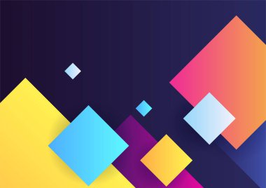 Modern renkli soyut geometrik arkaplan. Minimum modayı takip eden geometrik arka plan. Dinamik şekilli sunum başlığı slayt tasarım şablonu.