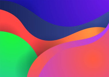 Modern renkli soyut geometrik arkaplan. Minimum modayı takip eden geometrik arka plan. Dinamik şekilli sunum başlığı slayt tasarım şablonu.