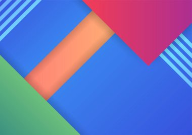 Modern renkli soyut geometrik arkaplan. Minimum modayı takip eden geometrik arka plan. Dinamik şekilli sunum başlığı slayt tasarım şablonu.