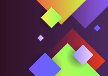 Modern renkli soyut geometrik arkaplan. Minimum modayı takip eden geometrik arka plan. Dinamik şekilli sunum başlığı slayt tasarım şablonu.