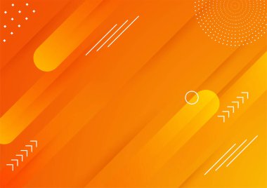 Modern Soyut Turuncu renkli geometrik kapak tasarımı arka planı