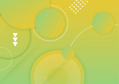 Modern soyut yeşil renkli geometrik kapak tasarımı arka planı