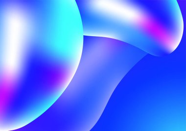 Modern dalga eğrisi soyut sunum arkaplanı. Lüks kağıt arka planda kesilmiş. Soyut dekorasyon, altın desen, yarım ton gradyan, 3 boyutlu vektör çizimi. Koyu mavi arkaplan