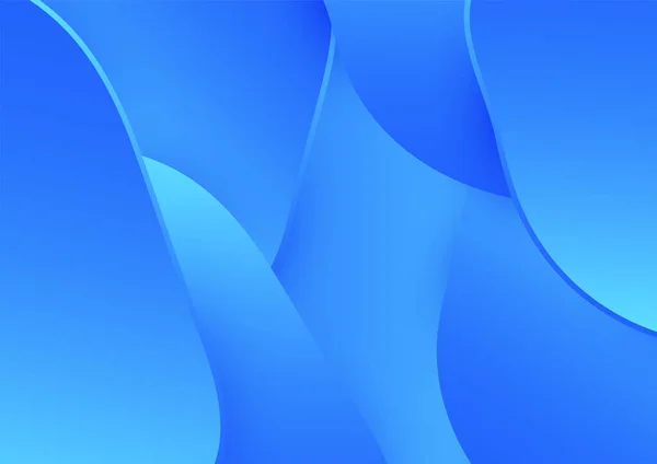 現代波曲線の抽象的なプレゼンテーションの背景 高級紙が背景を切り取った 抽象装飾 黄金のパターン ハーフトーングラデーション 3Dベクトルイラスト 濃い青の背景 — ストックベクタ
