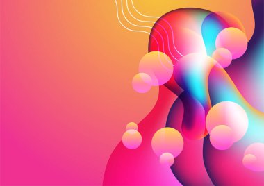 Soyut modern renkli arka plan. Vektör illüstrasyonu