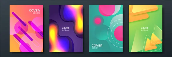 Abstraktní Trendy Gradient Tekoucí Geometrický Vzor Textury Pozadí Pro Design — Stockový vektor