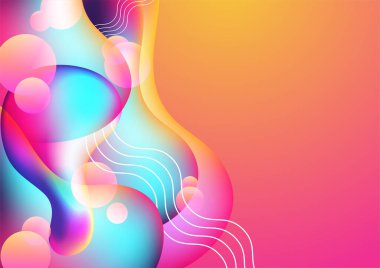 Soyut modern renkli arka plan. Vektör illüstrasyonu