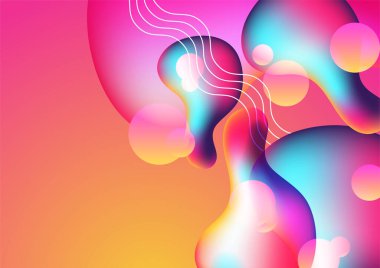 Soyut modern renkli arka plan. Vektör illüstrasyonu