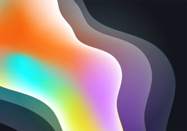 Sıvı gradyan Soyut renkli geometrik kapak tasarımı arka planı