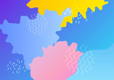 Modern Soyut renkli geometrik kapak tasarımı arka planı