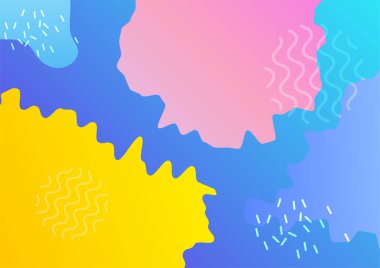 Modern Soyut renkli geometrik kapak tasarımı arka planı