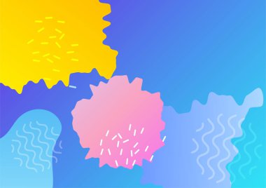 Modern Soyut renkli geometrik kapak tasarımı arka planı