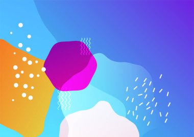 Modern Soyut renkli geometrik kapak tasarımı arka planı