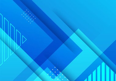 Modern gradyan mavi soyut renkli geometrik kapak tasarımı arka planı
