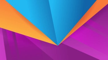 Modern dinamik çizgiler renkli soyut geometrik tasarım iş, kart, sunum, broşür, pankart ve duvar kağıdı için arka plan