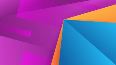 Modern dinamik çizgiler renkli soyut geometrik tasarım iş, kart, sunum, broşür, pankart ve duvar kağıdı için arka plan