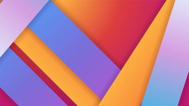 Modern turuncu dinamik çizgiler renkli soyut geometrik tasarım iş, kart, sunum, broşür, pankart ve duvar kağıdı için arka plan