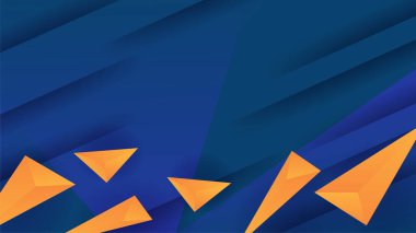 Modern mavi turuncu dinamik çizgiler renkli soyut geometrik tasarım iş, kart, sunum, broşür, pankart ve duvar kağıdı için arka plan