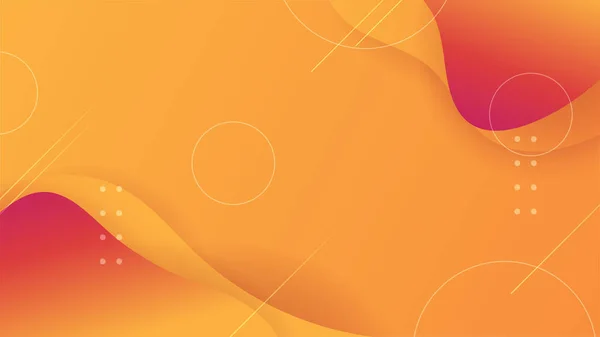 Fondo Diseño Geométrico Abstracto Colorido Rayas Dinámicas Naranjas Modernas Para — Vector de stock