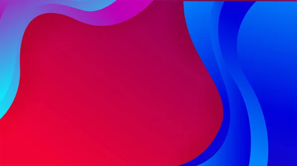 Lutning Våg Röd Blå Färgglada Abstrakt Geometrisk Design Bakgrund — Stock vektor