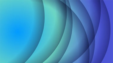 dinamik kağıt kesim biçimi mavi renkli soyut geometrik tasarım arkaplanı