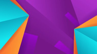 Soyut modern moda minimum renkli arkaplan. Modern hipster fütüristik grafik ile dinamik şekiller kompozisyonu. Vektör soyut arkaplan dokusu tasarımı, parlak poster, afiş