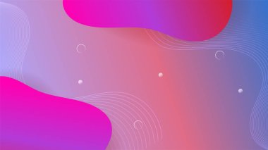 Soyut modern moda minimum renkli arkaplan. Modern hipster fütüristik grafik ile dinamik şekiller kompozisyonu. Vektör soyut arkaplan dokusu tasarımı, parlak poster, afiş