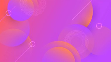 Modern mor turuncu dinamik çizgiler renkli soyut geometrik tasarım iş, kart, sunum, broşür, pankart ve duvar kağıdı için arka plan