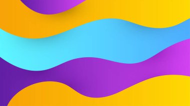 Modern dinamik çizgiler renkli soyut geometrik tasarım iş, kart, sunum, broşür, pankart ve duvar kağıdı için arka plan