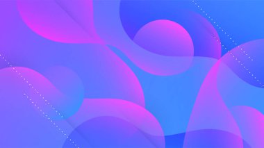 Modern gradyan mavi renkli soyut geometri tasarımı arka plan