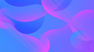 Modern gradyan mavi renkli soyut geometri tasarımı arka plan