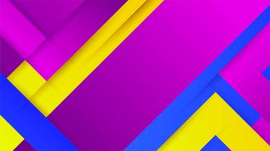 Soyut geometrik şekilli renkli arkaplan dekorasyonu