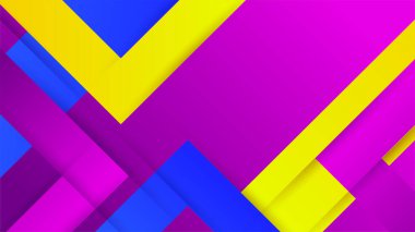 gradyan şekil mavi mor sarı soyut geometri tasarımı arka plan