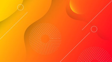 gradyan şekil kırmızı sarı soyut geometri tasarımı arkaplan