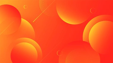 canlı gradyan kırmızı sarı soyut geometri tasarımı arka plan