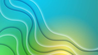 gradyan sıvı yeşil soyut geometri tasarımı arka plan