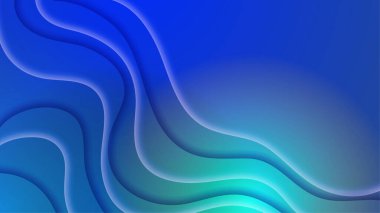 gradyan sıvı mavi toska renkli soyut geometri tasarımı arka plan