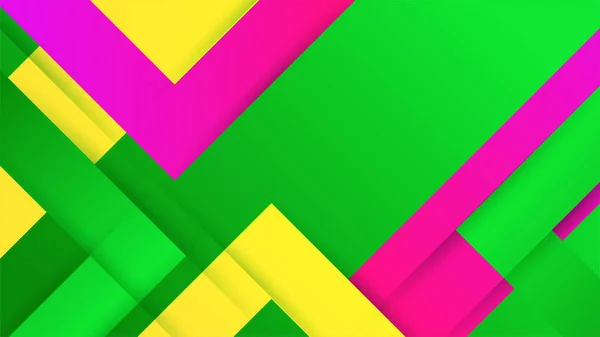 Bunte Farbverlauf Hintergrund Mit Abstrakten Geometrischen Formen Dekoration — Stockvektor
