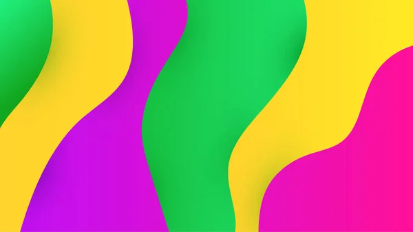 Moderne Sang Vert Pourpre Jaune Coloré Abstrait Géométri Design Fond — Image vectorielle