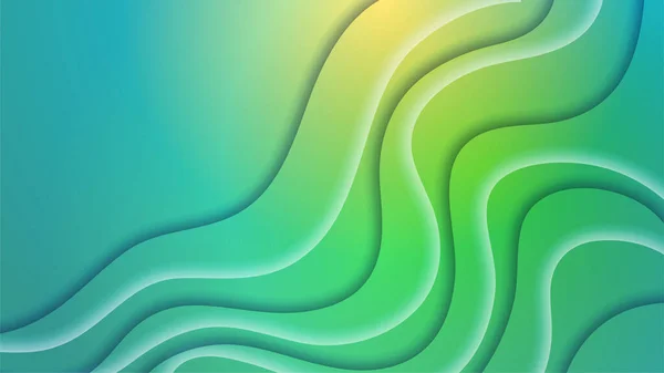 Lutning Vätska Grön Färgglada Abstrakt Geometri Design Bakgrund — Stock vektor
