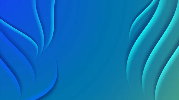 Forme Dégradée Bleu Vert Coloré Abstrait Géométrique Fond Conception — Image vectorielle