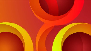 dinamik şekil kırmızı sarı soyut geometri tasarımı arka plan