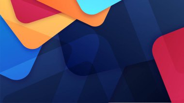 dinamik şekil mavi renkli soyut geometri tasarım arka planı