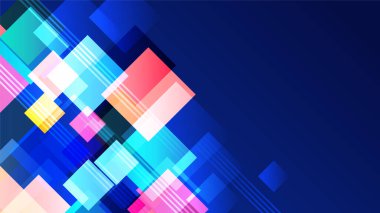 dinamik şekil mavi renkli soyut geometri tasarım arka planı