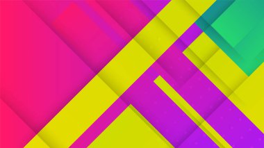 dinamik şekil yeşil mor renkli soyut geometri tasarımı arka plan