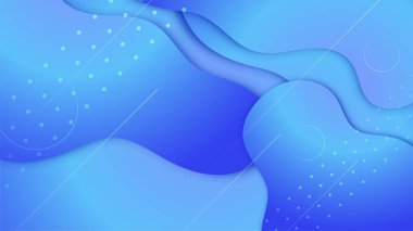 dinamik kağıt kesim biçimi mavi renkli soyut geometri tasarım arka planı